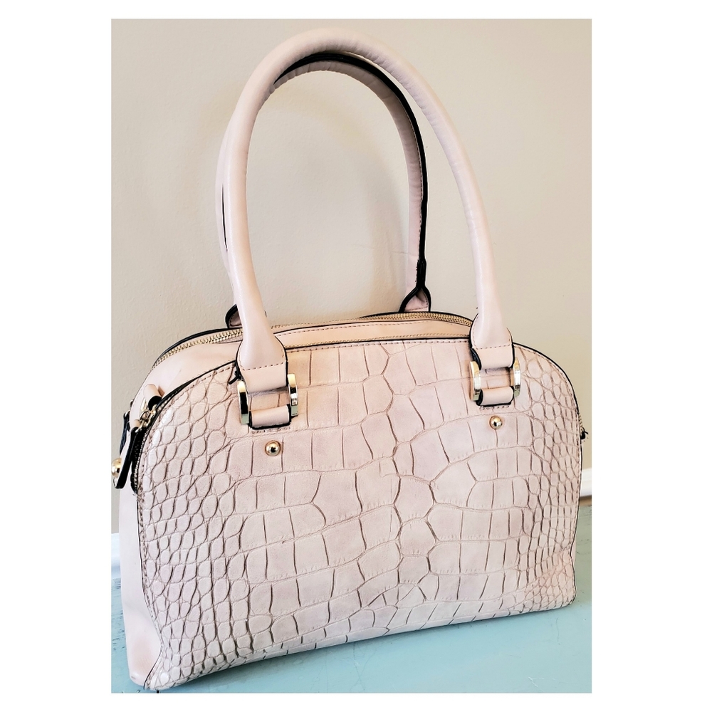 Cream Faux Handbag